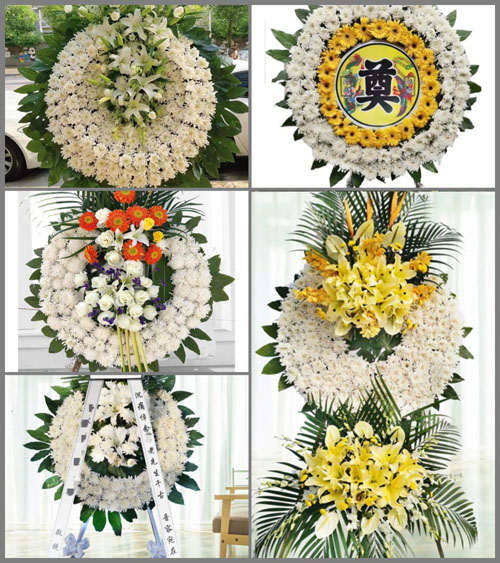 河南南阳新野县上庄乡杨营村花圈速递